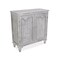 Contemporary Home Living 31.5" Ivory 2 Door Cabinet With 2 Tiers Accent Storage Cabinet